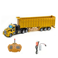 Halloween 1/48 RC Truck Heavy-duty Toy Wireless Remote Control Semi-trailer Construction Transport E