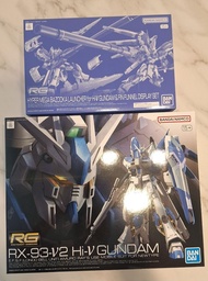 RG Hi Nu Gundam + Hyper Mega Bazooka Launcher for Hi-nu Gundam & Fin Funnel Display Set