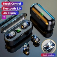 F9 TWS BLUETOOTH HEADPHONE LED TOUCH CONTROL WIRELESS BLUETOOTH EARPHONE WATERPROOF EARBUDS