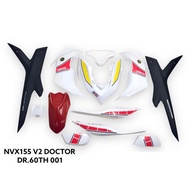 Doctor Cover Set Yamaha NVX V2 Aerox 155 Full Set Gundam Blue White Red Yellow