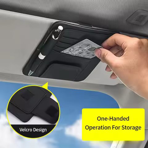 Car Sun Visor Organizer Multi-pocket Interior Accessories For Jeep Wrangler Jl Accessories Car Acces