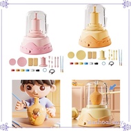 [SimhoabeMY] Electric Pottery Wheel Set for Kids Complete Pottery Kit Art DIY Educational Toy Potter