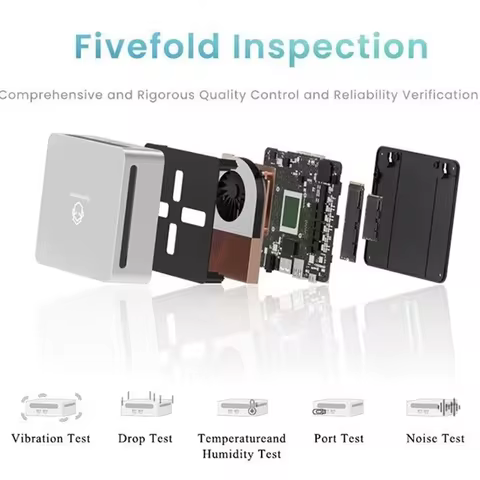 Topton AMD Ryzen 7 7840U Metal Palm Mini PC Gamer 6800U 6800H 24GB LPDDR5 6400MHz NVMe Mini Nuc Comp