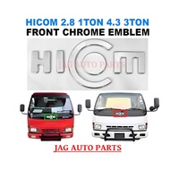 J12S04 HICOM PERKASA 2.8 4.3 '' H I C O M '' CHROME EMBLEM MARK LOGO 100% HIGH QUALITY PRODUCT