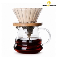[Made For Drinkers] V-Wave Pour Over Coffee Dripper Set | Coffee Brewing Set