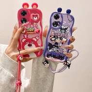 Casing OPPO A58 Kartun boneka silikon lembut Phone casing