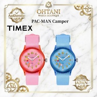 [TIMEX] Unisex PAC-MAN Camper Quartz Watch - Light Blue & Pink Dial, Resin Case, 36MM