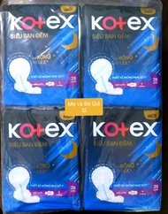 (TẶNG 2 MIẾNG MỎNG CÁNH MỖI GÓI)- COMBO 8 GÓI BĂNG VỆ SINH BAN ĐÊM 28CM KOTEX MỞ RỘNG 1.5X