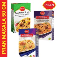 PRAN  BIRYANI MASALA  BEEF/MUTTON/BOMBAY/KACCHI BIRYANI/FISH FRY/HALEEM MASALA 50 GM