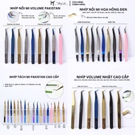 (TEST) Volume eyelash extension tweezers, NANO rough coated tip 20D-30D, eyelash separator, Thuy Ha 