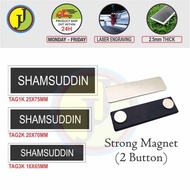 Name Tag With Magnet Or Pin Tag Nama Sekolah Tag Nama Guru Tag Nama Kakitangan Kerajaan Tag Penjawat