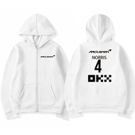 Lando Norris McLaren 4 Zipper Hoodie Jacket-Plain Custom Distro Mens Womens HoodieS-5XL