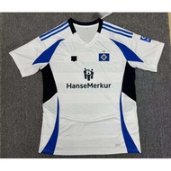 baju sukan baju jersey lelaki 2425 Edisi Peminat Jersi Bola Sepak Putih Liga Jerman Hamburg
