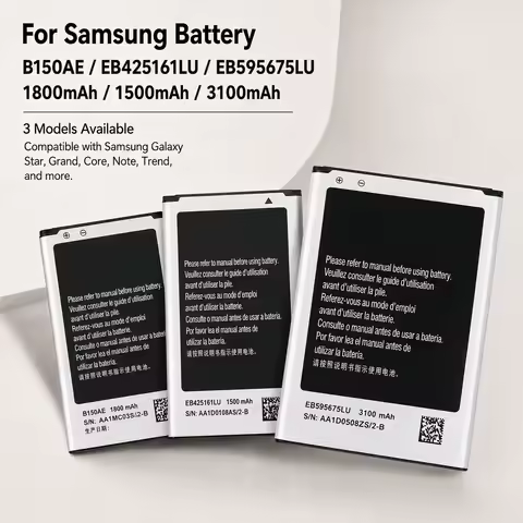 Replacement Phone Battery EB425161LU EB615268VU B150AE for Samsung Galaxy Core i8260 i8262 Trend 3 G