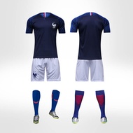 ทีมชาติฝรั่งเศสชุดฟุตบอล 2018 ชายผู้ใหญ่ชุดฝึกอบรมเสื้อบ้าน 10 Mbappe เจอร์ซีย์ ปรับแต่ง Fan Edition