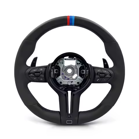 With 3 Color Stripe Volant Steering Wheel for BMW F10 X5 F15 X6 F16 F20 F21 F22 F23 F25 F26 F30 F31 