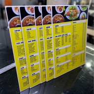 A3 Menu Board (custom design)
