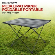 TaffSPORT Foldable Portable Aluminum Picnic Table 56x40.5x40cm