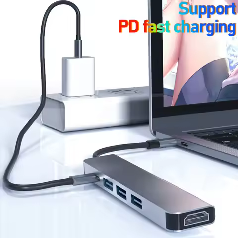 Multi-USB Type-C HUB thunderbolt dock station HD for laptops Dell Lenovo HP Hua Xiaomi MacBook Macmi
