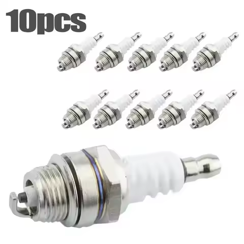 10Pcs L7T Spark Plug for Various Strimmer Chainsaw Lawnmower Hedge Trimmer Cutter Hedge Durable Gard