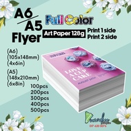 Flyer A6 & A5 print full colour 100pcs