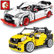 sembo blocks technique open car super sets runabout model building  DIY brick toy city great vehicle speed champions rac