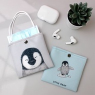 防潑水口罩收納袋_小企鵝款