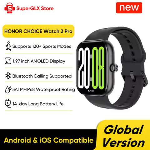 HONOR CHOICE Watch 2 Pro Smartwatch Global Version 1.97 AMOLED Screen 14 Day Battery 5ATM+IP68 120+ 