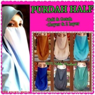PURDAH HALF / PURDAH SEPARUH / PURDAH TALI /PURDAH GETAH+FREE GIFT