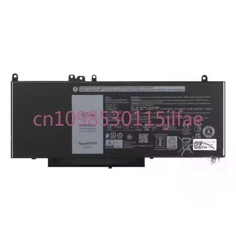 Replacement 6MT4T NGGX5 Laptop Battery for Dell Latitude E5270 E5470 E5570 Precision 3510 7V69Y TXF9