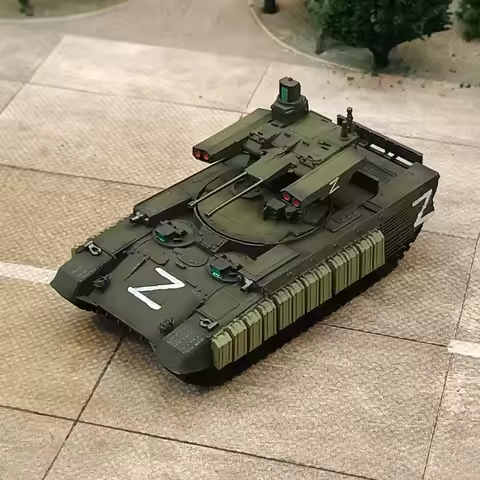 1/72 Russian BMPT fire support tank armored vehicle, hand-painted finished model decorative ornament