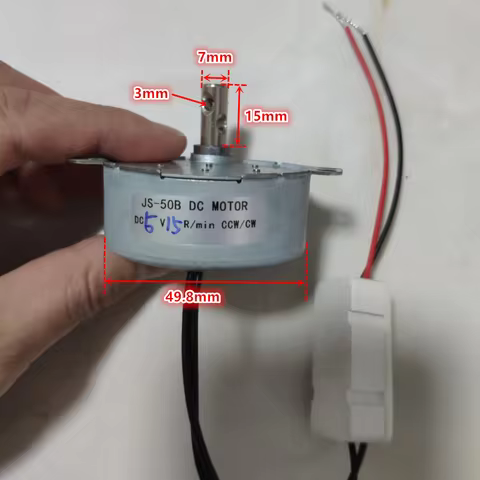 TYC50 DC 5V 6V 9V 12V 4W synchronous motor , shaft diameter 7mm JS-50B CW/CCW DC brushless motor~