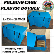Plastic Folding Cage Double for Gamefowl Derby Box
