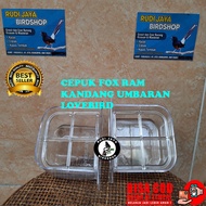 CEPUK FOX RAM ELITE SONG 1 SET ISI 2 PCS ANTI TUMPAH TEMPAT PAKAN MAKANAN MINUM BURUNG LOVEBIRD KAND