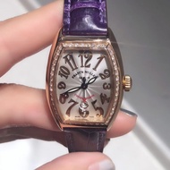 Franck Muller/FM18k Rose Gold Diamond Automatic Mechanical Female Watch 8002