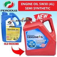 Original 100% PERODUA 5W30 5W-30 Semi Synthetic Engine Oil 4L MYVI / ALZA / KANCIL / KELISA / KENARI / VIVA MINYAK HITAM