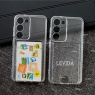 Samsung S23 Samsung S23 Plus Card Case Clear / Clear Card Slot Case Samsung S23 Samsung S23 Plus