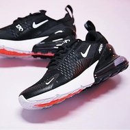 NIKE AIR MAX 1 270 Men's Cushion Jogging Shoes Black AH8050-002 Left 11 12 Large Sizes