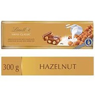 Lindt Swiss Classic, Creamy &amp; Smooth Milk Chocolate Bar With Whole Roasted Hazelnuts, 300g