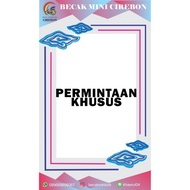 Becak Kecil / Mini Permintaan Gambar Khusus