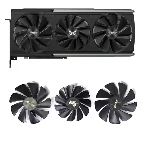3 FAN 6PIN 95MM 85MM CF1015H12D RX5700XT GPU fan suitable for Sapphire RX5700 XT PRO OC NITRO+ graph