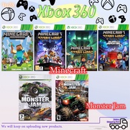 Xbox360 Games *Minecraft/Monster Jam*[100% Brand New]
