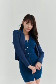 CURVF Eleanor Knit Cardigan ผ้าknitแทรกด้ายวิ้งๆ เฉพาะคาร์ดิแกน