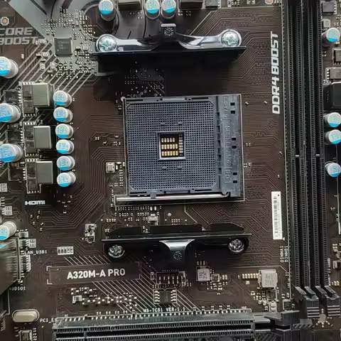 Used A320M-A PRO Motherboard A320 Chipset DDR4 Support AM4 CPU HDMI VGA for MSI