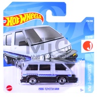 Hot Wheels Short Card 1986 Toyota Van Silver