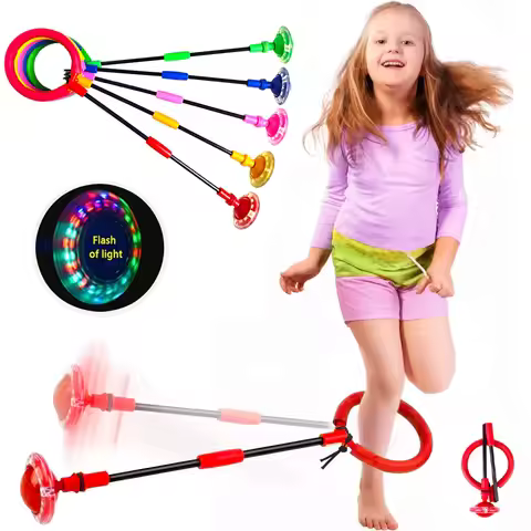 Flash Jumping Rope Ball Kids One Foot Outdoor Fun Sports Children Jumping Force Reaction Training Sw