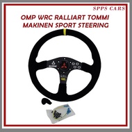 OMP WRC Ralliart Tommi Makinen Sport Steering Alcantara with Yellow Lining