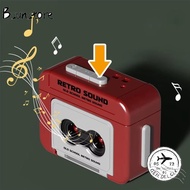 BSUNSTORE Key Storage Holder, Music Box Pendant Keychain Portable Music Key Chain Holder, Can Record