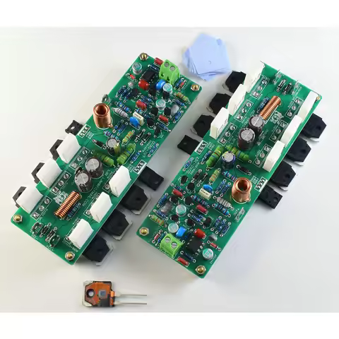LJM Clone QUAD707 British Classic Amplifier 2SD718*6 125W 8R,250W 4R Stereo Audio Amplifier TLC271 O