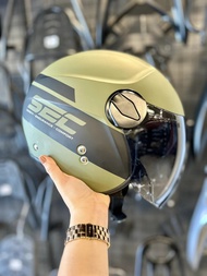 Sec Moon-Brand  Half face helmet dual visor(Free Clear Lens)